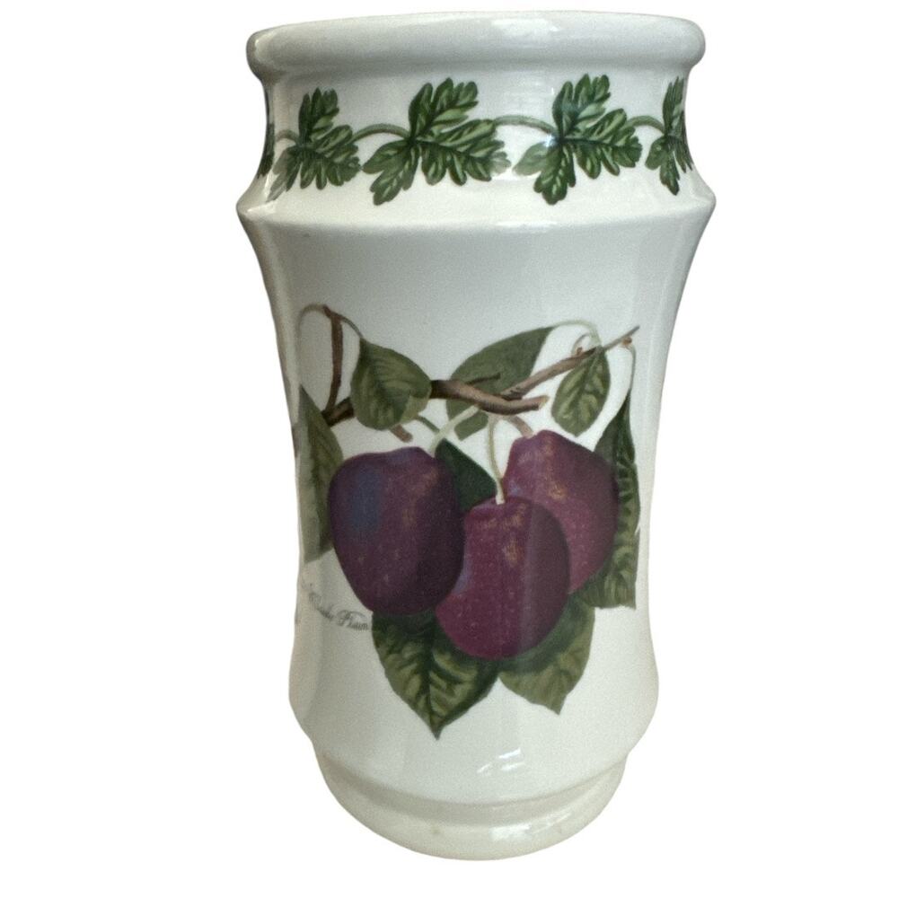 Portmeirion Pomona Botanic Spice Jar Vase Utensil Jar Made in England